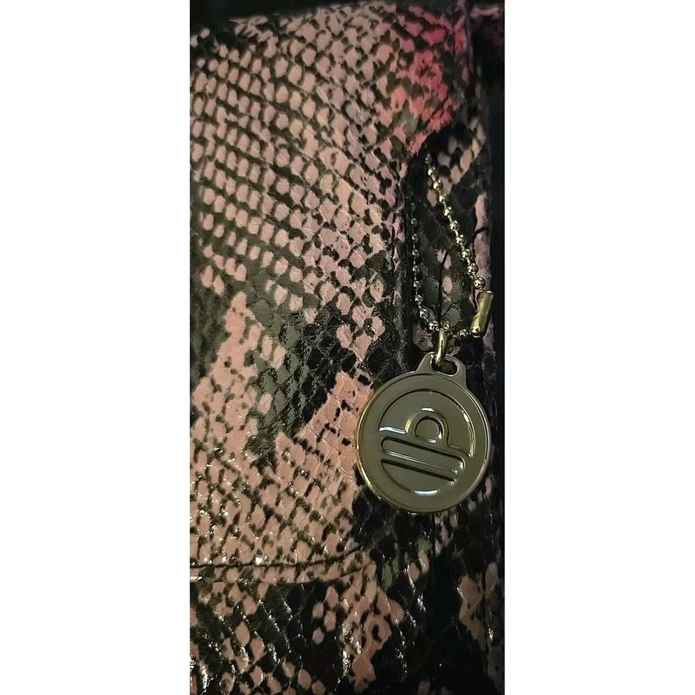 Big Buddha Faux Snake Skin Clutch/Purse  Gold Pink Black Orange - Picture 2 of 10